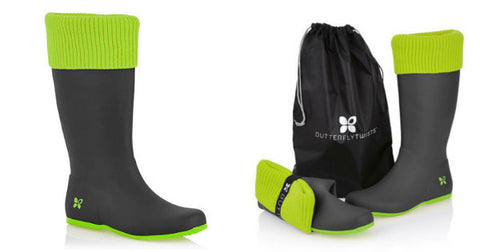 Butterfly twist (Black & Lime)